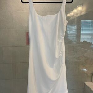 Anthropologie White Mini Dress